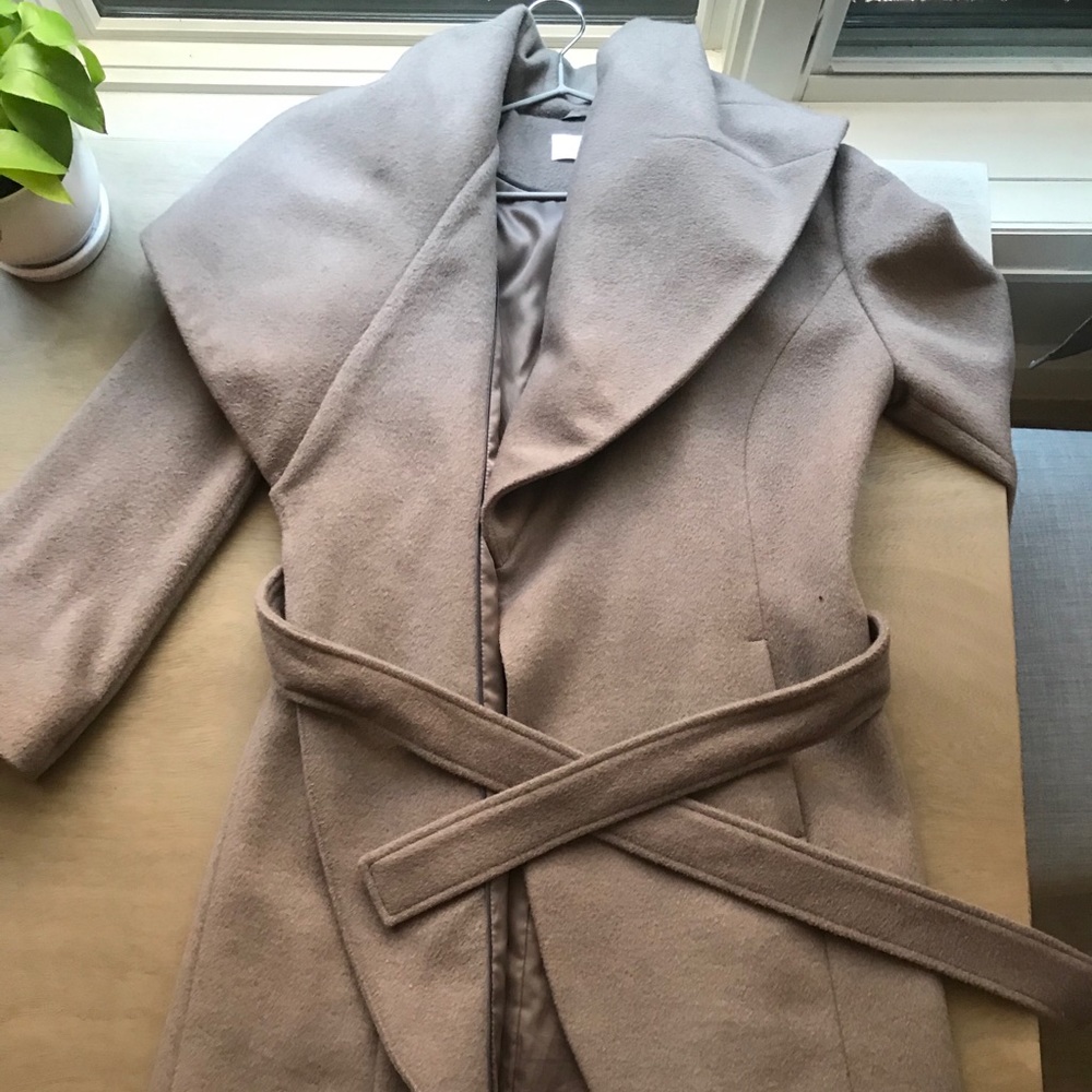 T Tahari Marla Belted Wrap Coat